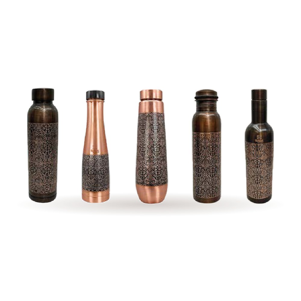 Antique Embossed Bottles II — Antique Copper