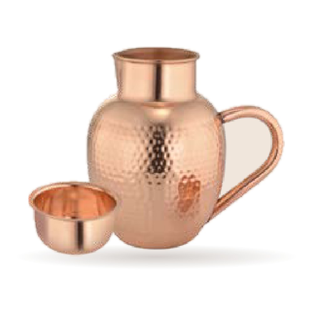 Apple Jar with Handle — Pure Copper