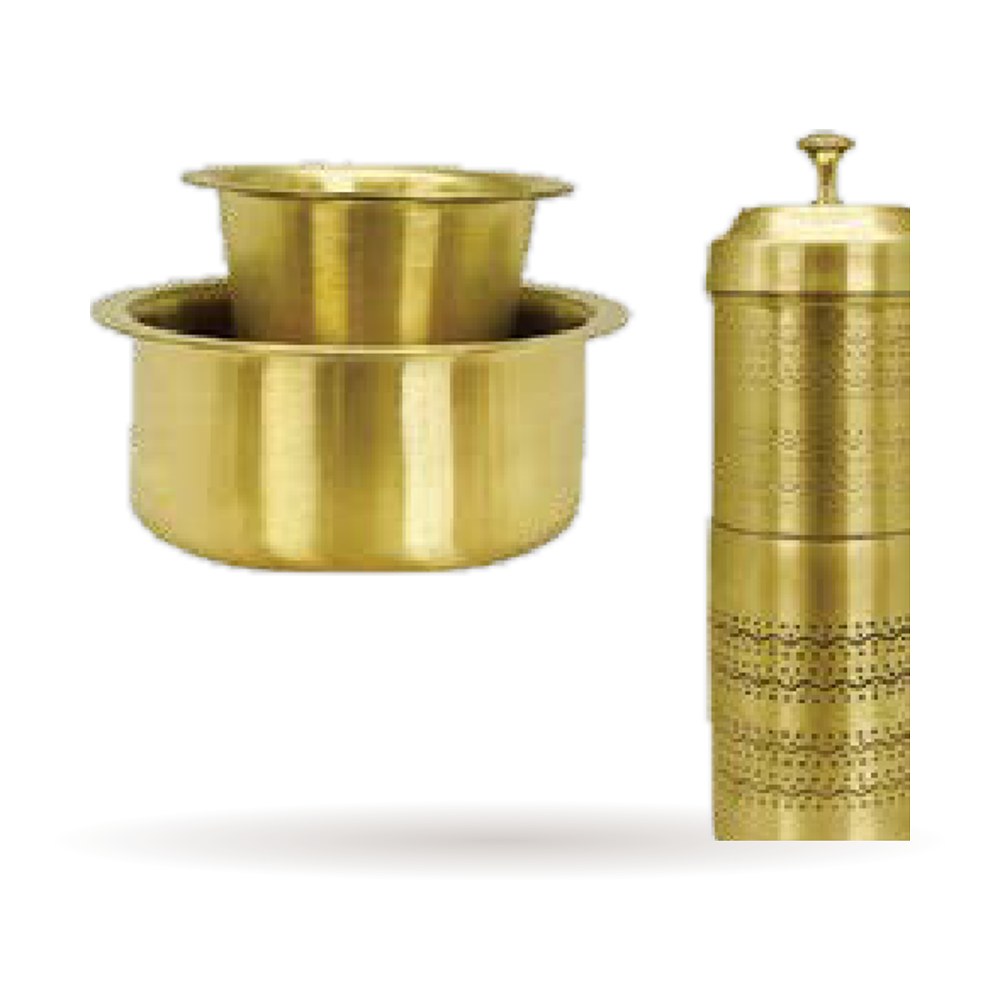 Brass Coffee Dabra & Filter — Brass