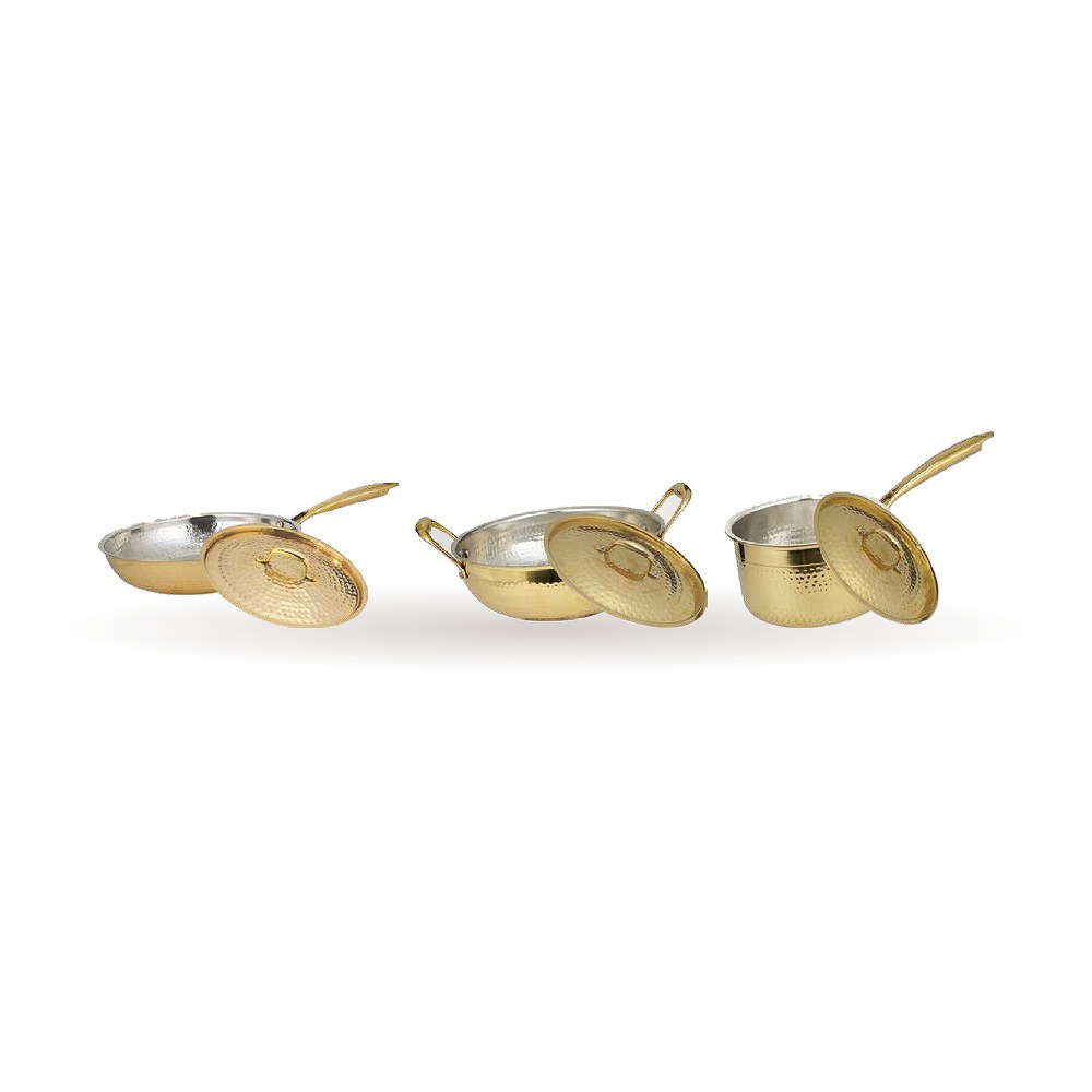 Brass Kalai Cookware — Brass with Kalai