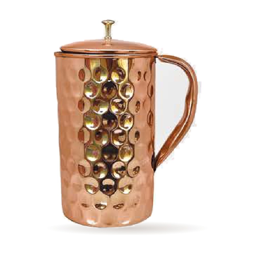 Diamond Copper Jug — Pure Copper