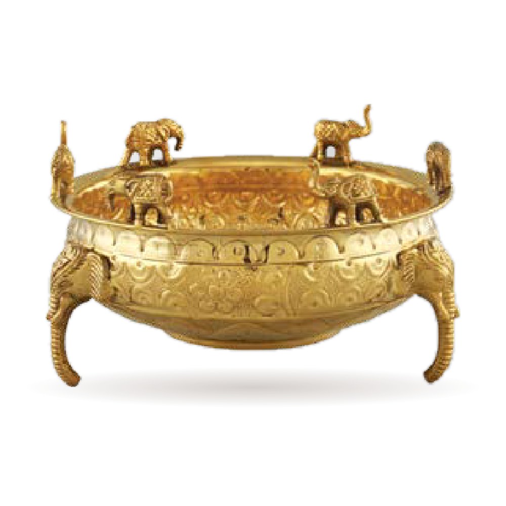 Elephant Uruli — Brass