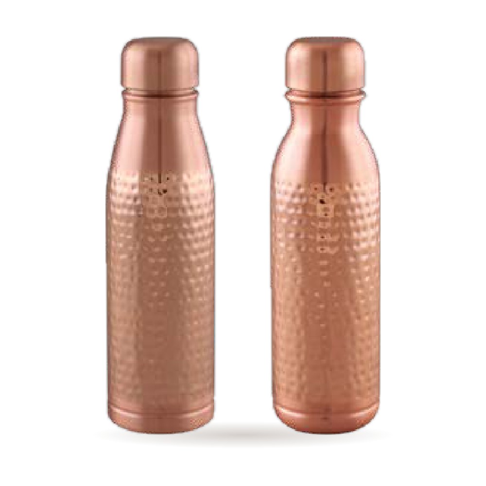 Hammered Waist Bottles — Pure Copper