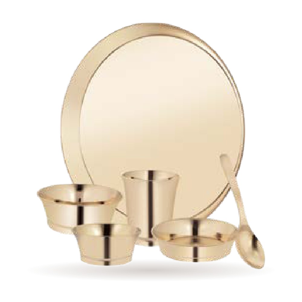 Kansa Pari Thali Set — Kansa (Bronze)