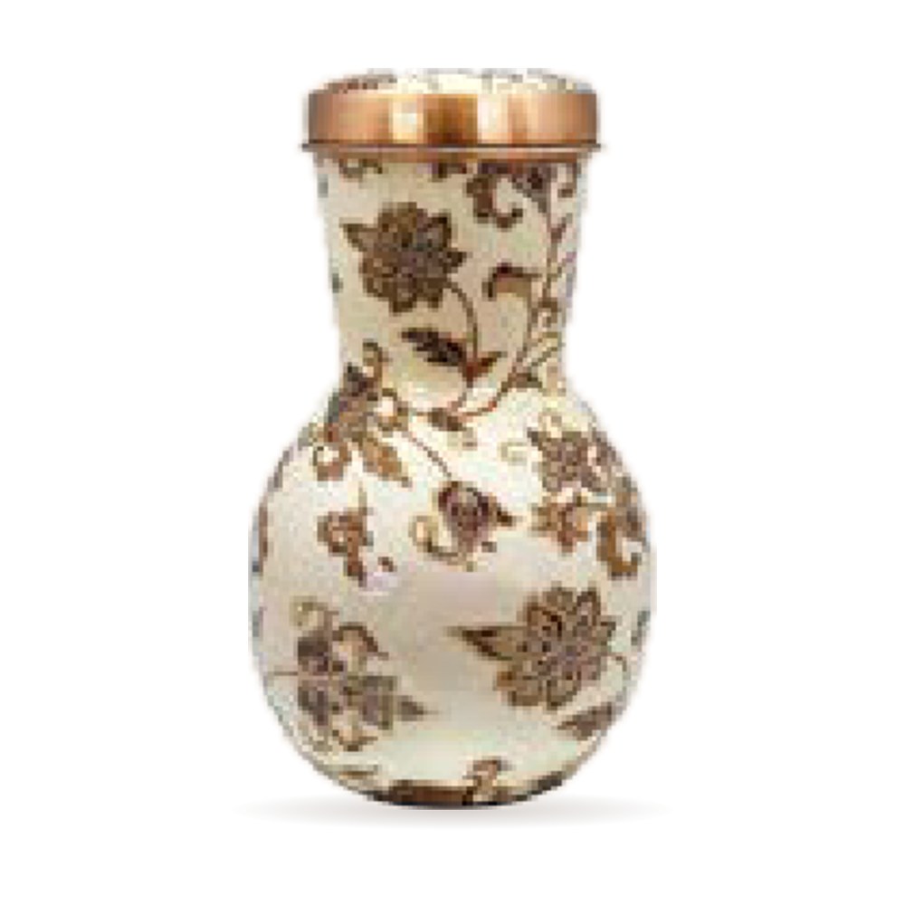 Matka Jar — Golden Meena — Pure Copper