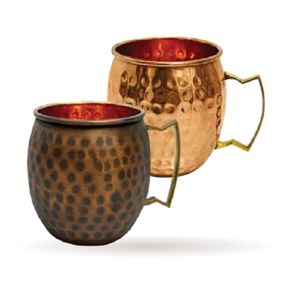 Hammered Copper Mug — Pure Copper