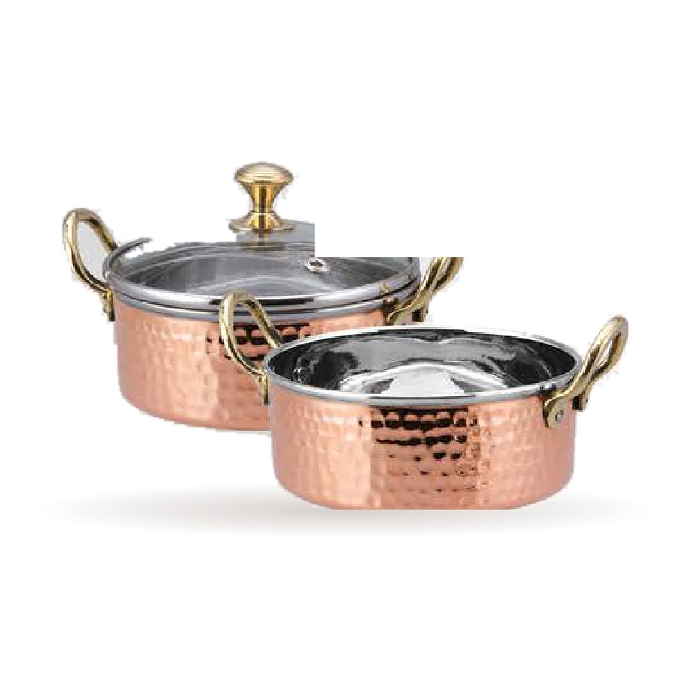 Royal Hammered Sauce Pan — Steel–Copper