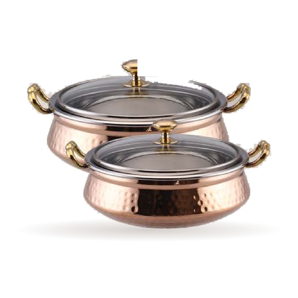Royal Hammered Handi — Steel–Copper