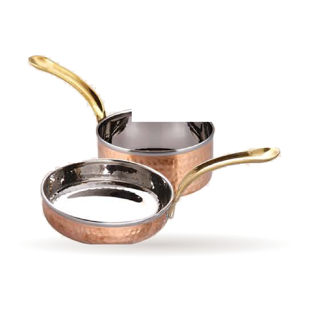 Hammered Frying & Sauce Pan — Steel–Copper