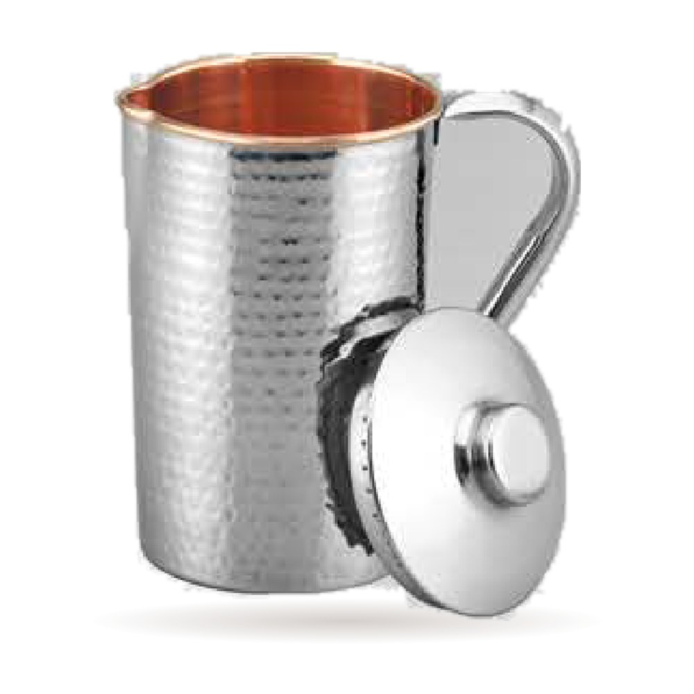 Steel-Copper Hammered Jug — Steel–Copper